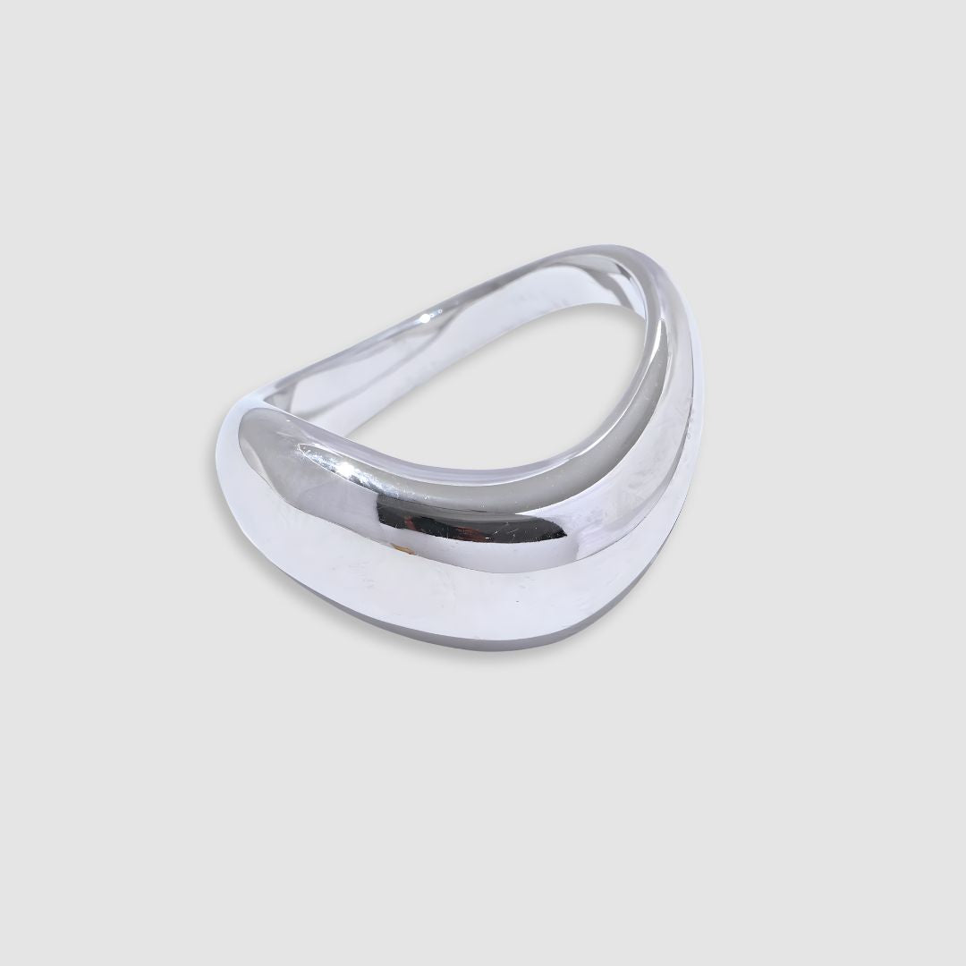 Anillo moderno dorado bañado en oro 18k para mujer Celeste