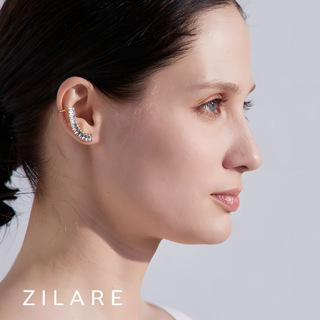 Aretes dorado bañado oro 18k elegante y sofisticado Verónica