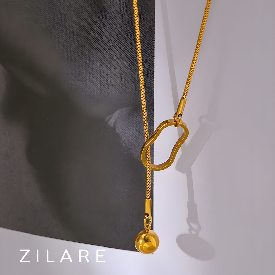 Collar dorado bañado en oro 18k con diseño ajustable Soraya