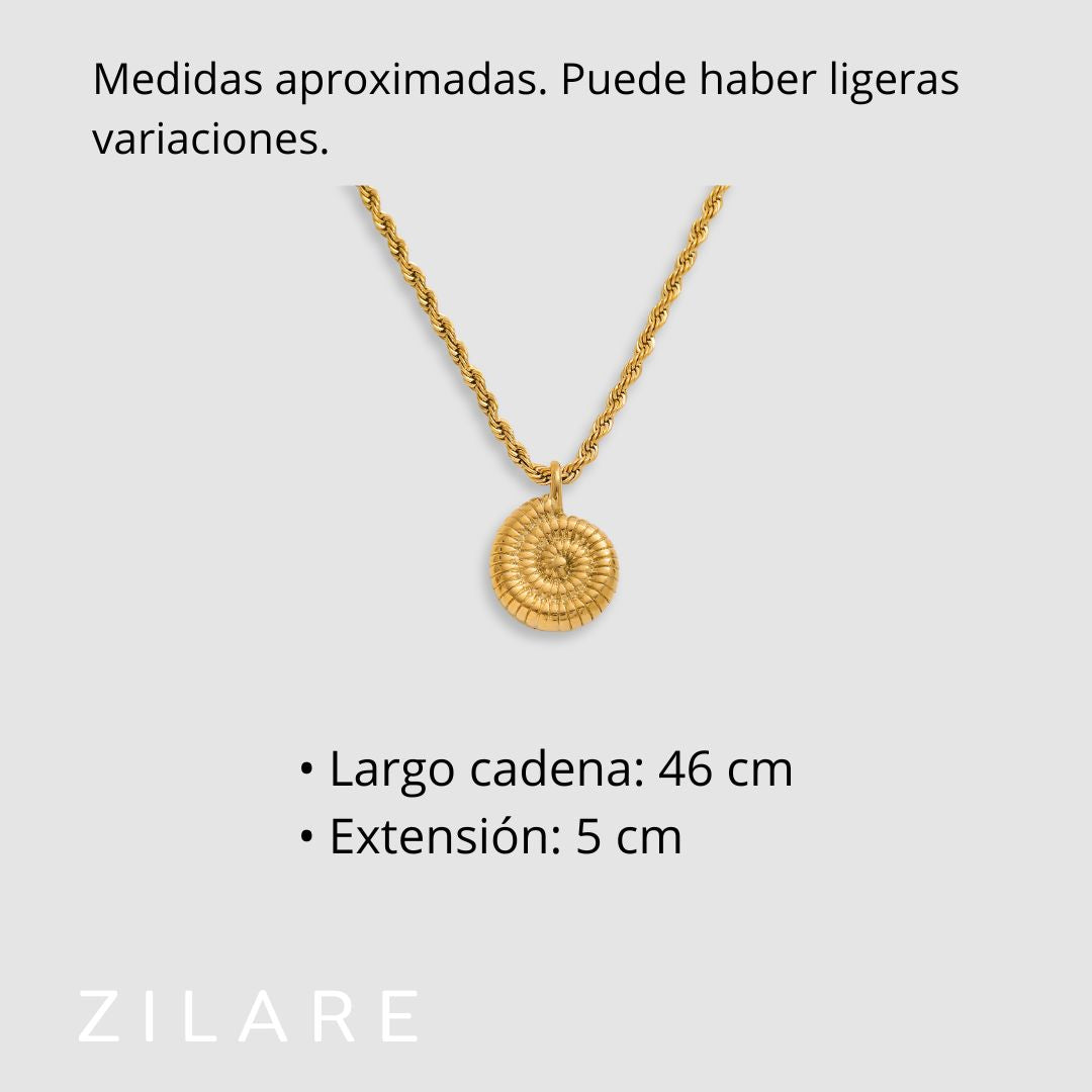 Collar dorado bañado oro 18k armonioso y sofisticado Celia