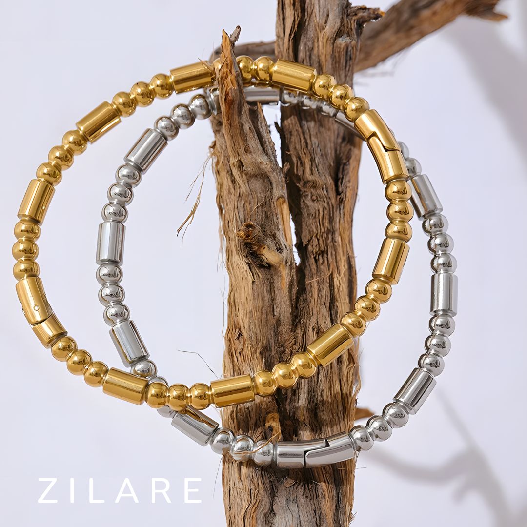 Pulsera ajustable dorada bañada en oro 18k para mujer Lorena