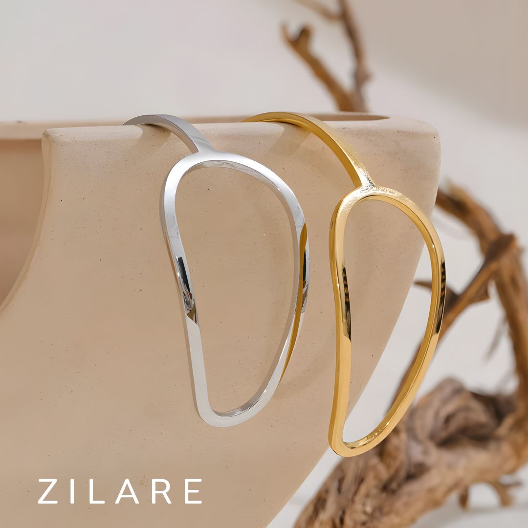 Pulsera Dorada con Círculo Elegante Bañada en Oro 18k Teresa