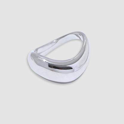 Anillo moderno dorado bañado en oro 18k para mujer Celeste