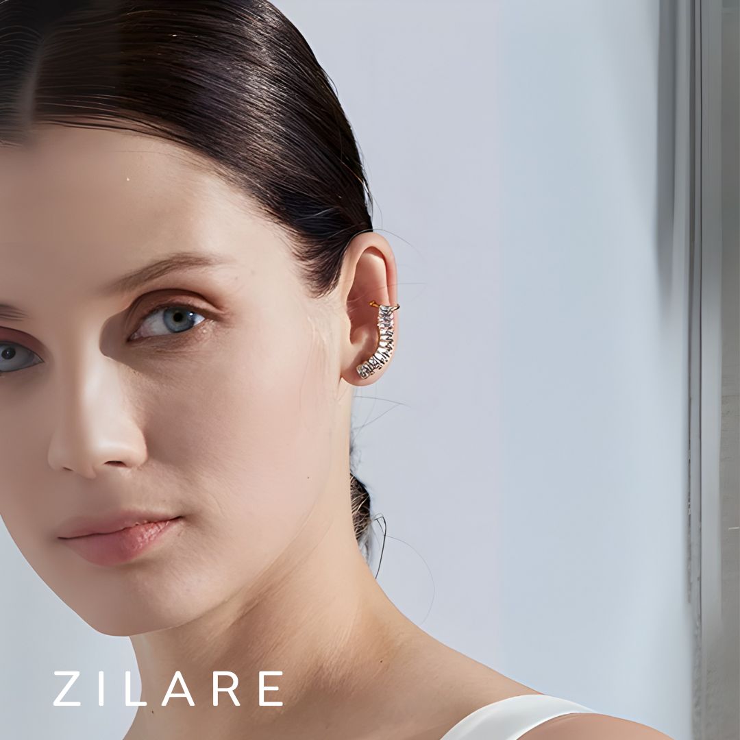 Aretes dorado bañado oro 18k elegante y sofisticado Verónica