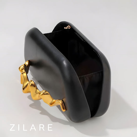 Bolsa de mano mujer color negro con cadena elegante Amaya