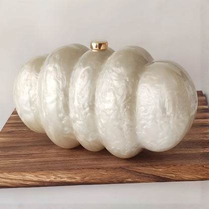 Bolsa de mano para mujer perla nacarada con cadena Miranda