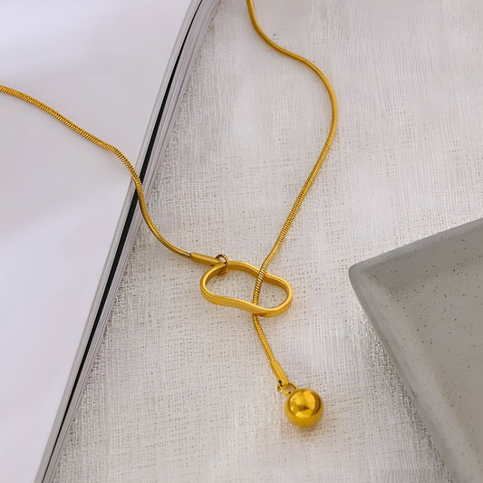 Collar dorado bañado en oro 18k con diseño ajustable Soraya