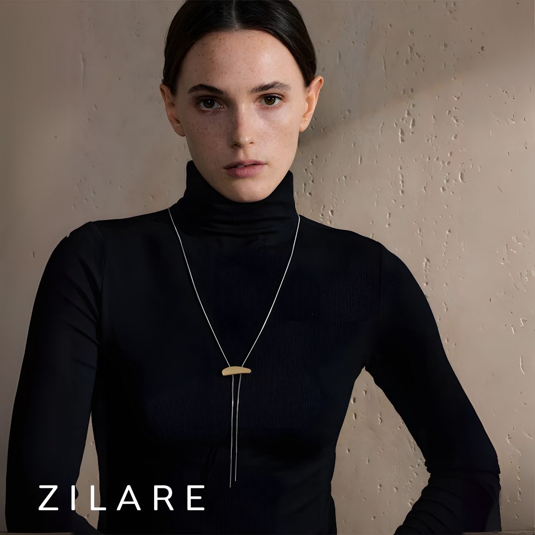 Collar plateado para mujer acero inoxidable regulable Yara