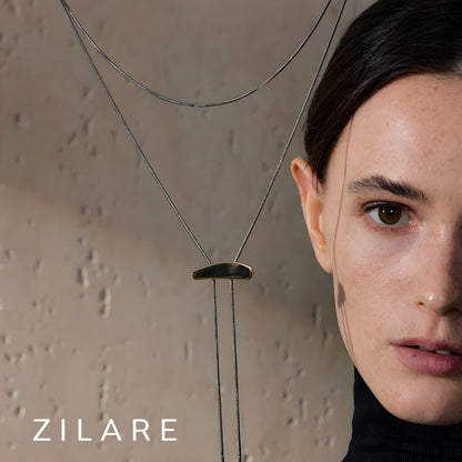 Collar plateado para mujer acero inoxidable regulable Yara