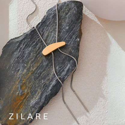 Collar plateado para mujer acero inoxidable regulable Yara