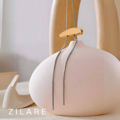 Collar plateado para mujer acero inoxidable regulable Yara