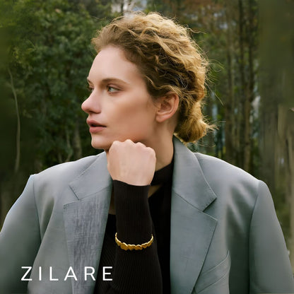 Pulsera Dorada Corazones Moderna Bañada en Oro 18k Camila