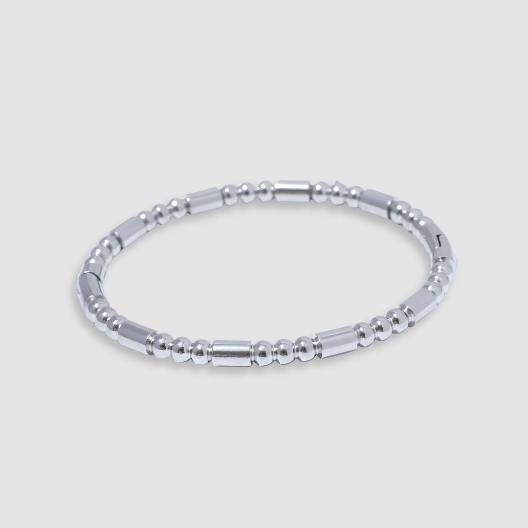 Pulsera dorada elegante tipo bambú bañada en oro 18k Samara