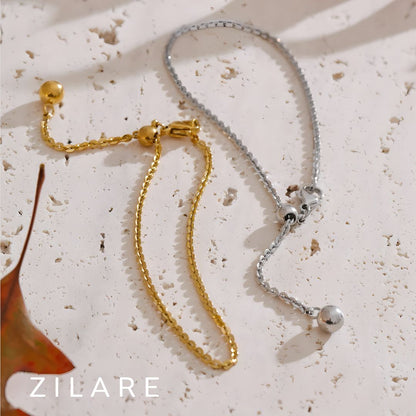 Pulsera dorada moderna bañada en oro 18k para mujer Aline