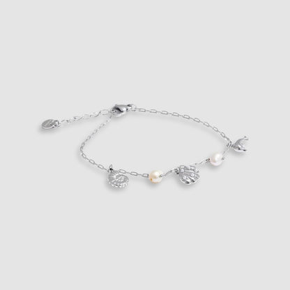 Pulsera dorada marina con dijes bañada en oro 18k Isadora